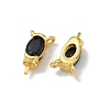 Brass Pave Single Cubic Zirconia Peg Bails Pin Charms KK-D226-01G-05-2