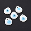 Handmade Lampwork Evil Eye Pendants LAMP-E106-01B-2