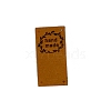 Handmade Microfiber Leather Labels PW-WGFBE95-08-1