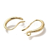 Brass Earring Hooks KK-H502-14G-2