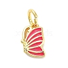 Real 18K Gold Plated Rack Plating Brass Enamel Charms KK-M293-33G-02-1