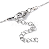 Non-Tarnish 304 Stainless Steel Round Ball Pendant Necklaces for Women NJEW-D056-01B-02P-3