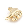 Brass Micro Pave Cubic Zirconia Pendants KK-D283-20G-2
