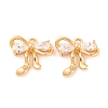 Brass Micro Pave Cubic Zirconia Charms KK-S389-03G-04-1