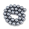 Electroplate Glass Pearl Beads Strands HY-F001-01-3