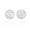 Transparent Handmade Blown Glass Globe Beads GLAA-T012-34B-2