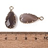 Natural Agate(Dyed & Heated) Faceted Pendants G-Q606-104G-03-3