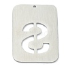 304 Stainless Steel Pendants STAS-Y004-01P-66