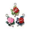 Alloy Enamel Pendants FIND-C065-08P-1