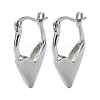 Rack Plating Brass Teardrop Hoop Earrings for Women EJEW-Q780-05P-1