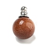 Synthetic Goldstone Perfume Bottle Pendants G-K338-22P-05-1