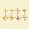 8Pcs 4 Style Rack Plating Brass Pendants KK-FS0001-17-1