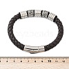 Braided Microfiber Leather Cord Bracelets BJEW-D304-16P-03-3