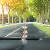 Glass & Resin Lily of the Valley Car Hanging Ornaments HJEW-DR00054-1