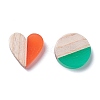 Wood & Resin Cabochons WOOD-XCP0001-32-2