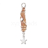 3Pcs 3 Styles Electroplated Natural Quartz Crystal Nuggets Copper Wire Wrapped Pendants PALLOY-JF03128-10-3