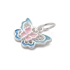 925 Sterling Silver Enamel Butterfly Charms STER-D300-28P-03-2