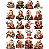 20Pcs 20 Styles Christmas Theme Paper Sticker PW-WG9AC13-01-1