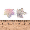 Baking Paint Transparent Glass Pendants DGLA-N014-11B-02-3