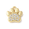 Brass Micro Pave Cubic Zirconia Pendants KK-P290-51G-1