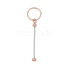 Iron Bar Beadable Keychain Clasps AJEW-R004-02RG-1