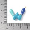 Brass Enamel Pendants KK-E093-03G-W-01-3