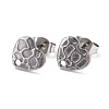 Non-Tarnish 304 Stainless Steel Stud Earring Findings STAS-I183-06A-P-2