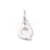 925 Sterling Silver Letter Charms STER-C012-01S-Q-1