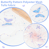 BENECREAT 1 Sheet Butterfly Pattern Polyester Fabrics DIY-BC0012-75-4