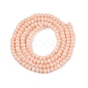 Opaque Solid Color Imitation Jade Glass Beads Strands EGLA-A044-P1mm-D05-3