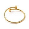 Ion Plating(IP) 304 Stainless Steel Twist Rope Open Cuff Bangle BJEW-P283-53A-2