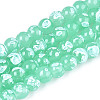 Baking Paint Glass Beads Strands DGLA-N015-6mm-07-1