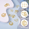 36Pcs 9 Styles Alloy Open Back Bezel Pendants FIND-CW0001-22-4