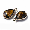 Natural Tiger Eye Pendants G-Q998-033C-3