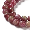 Natural Watermelon Tourmaline Bead Strands G-NH0006-A01-02-5