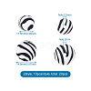 20Pcs 2 Colors Silicone Beads SIL-TA0001-07C-5