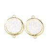 Alloy Acrylic Disc Links Connector Charms AL-E003-07A-1