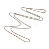 Ion Plating(IP) 304 Stainless Steel Ball Chain Necklaces NJEW-L149-A01-M-2
