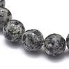 Natural Sesame Jasper/Kiwi Jasper Bead Stretch Bracelets X-BJEW-K212-A-033-3