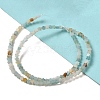 Natural Flower Amazonite Beads Strands G-G085-B09-01-2