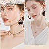 DIY Zebra Print Pattern Earring Making Kit DIY-OC0009-84-7