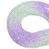 10 Strands Transparent Gradient Color Glass Beads Strands GLAA-CJ0002-09A-1