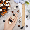 Gorgecraft 200Pcs 4 Colors Natural Wood Beads WOOD-GF0002-03-3