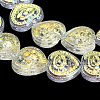 Electroplate Baking Paint Glass Beads Strands EGLA-K061-13A-AB01-4