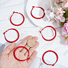 3 Pairs Spray Painted Alloy Hoop Earrings EJEW-SP0001-21C-3