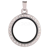 Alloy Photo Frame Pendants ALRI-WH0002-26A-P-1