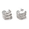 Non-Tarnish 304 Stainless Steel Snake Stud Earing Findings EJEW-K244-32P-1