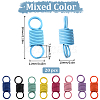 20Pcs Baking Paint Alloy Spring Connector Charms FIND-SC0008-33-2