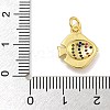 Rack Plating Brass Micro Pave Cubic Zirconia Charms KK-I718-03G-C-3