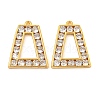 Brass Clear Cubic Zirconia Pendants KK-N254-33G-1